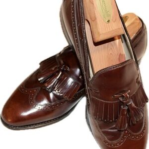 Cordovan shell leather Johnston & Murphy Size 8. guarantee Brown. 95% so…‌